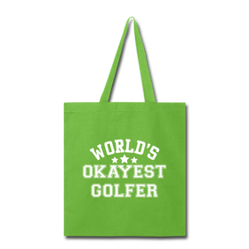 World's Okayest Golfer Tote Bag