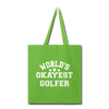 World's Okayest Golfer Tote Bag