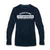 Surviving Fatherhood One Dad Joke at a Time Men's Premium Long Sleeve T-Shirt - deep navy