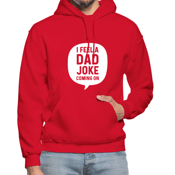 I Feel a Dad Joke Coming On Gildan Heavy Blend Adult Hoodie - red