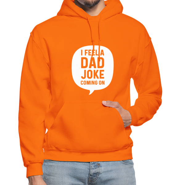 I Feel a Dad Joke Coming On Gildan Heavy Blend Adult Hoodie - orange