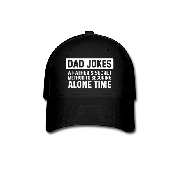Funny Dad Joke Baseball Cap - black