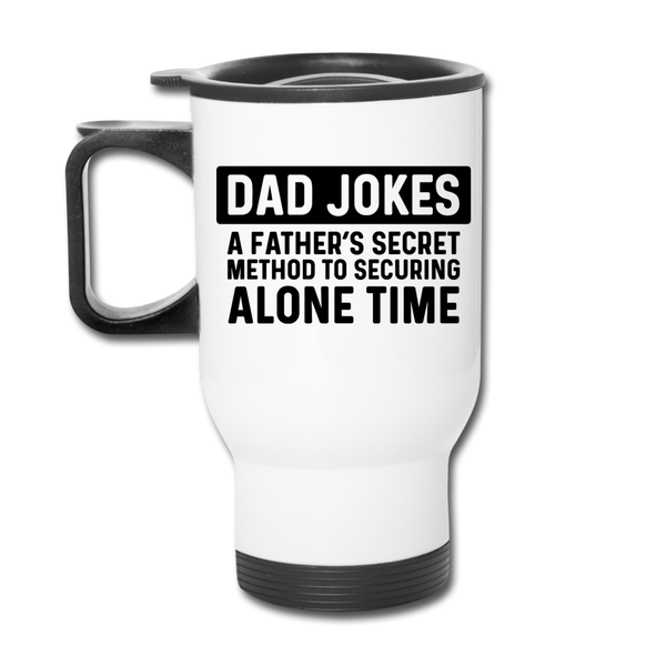 Funny Dad Joke Travel Mug - white