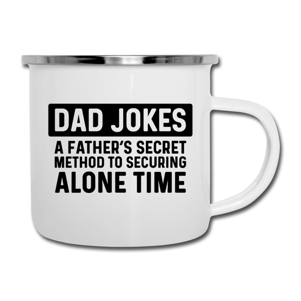 Funny Dad Joke Camper Mug - white