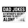 Funny Dad Joke Sticker - white glossy