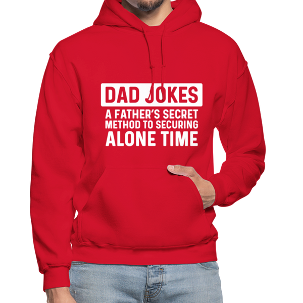 Funny Dad Joke Gildan Heavy Blend Adult Hoodie - red