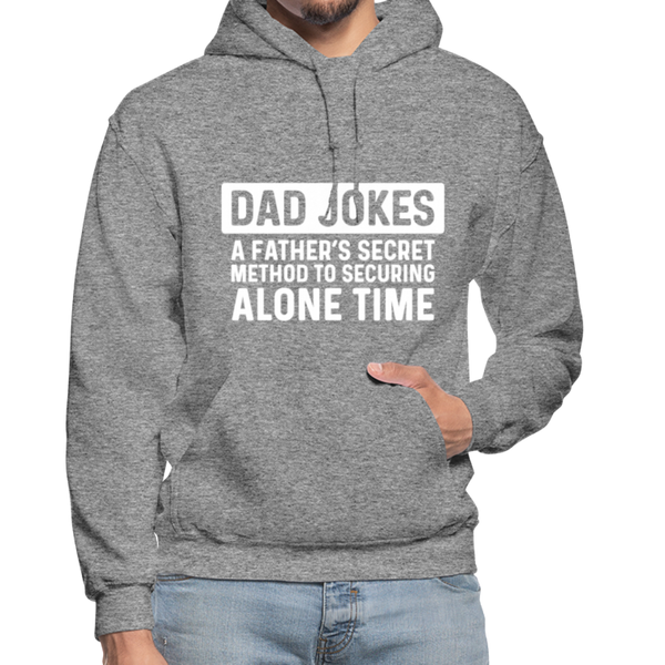Funny Dad Joke Gildan Heavy Blend Adult Hoodie - graphite heather