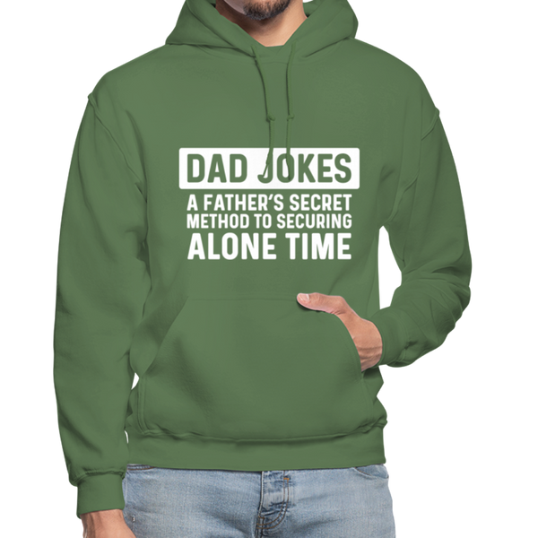 Funny Dad Joke Gildan Heavy Blend Adult Hoodie - military green