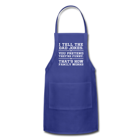 I Tell the Dad Jokes Adjustable Apron