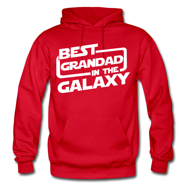 Best Grandad In The Galaxy Gildan Heavy Blend Adult Hoodie - red