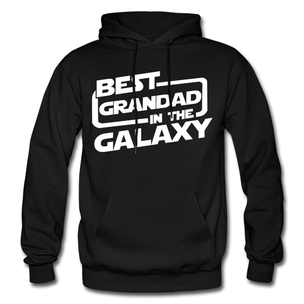 Best Grandad In The Galaxy Gildan Heavy Blend Adult Hoodie - black