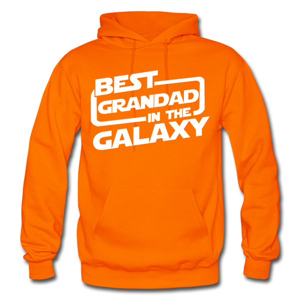 Best Grandad In The Galaxy Gildan Heavy Blend Adult Hoodie - orange