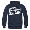 Best Grandad In The Galaxy Gildan Heavy Blend Adult Hoodie - navy