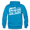 Best Grandad In The Galaxy Gildan Heavy Blend Adult Hoodie - turquoise