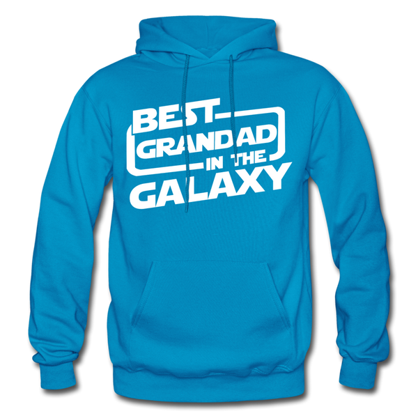 Best Grandad In The Galaxy Gildan Heavy Blend Adult Hoodie - turquoise