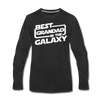 Best Grandad In The Galaxy Men's Premium Long Sleeve T-Shirt - black