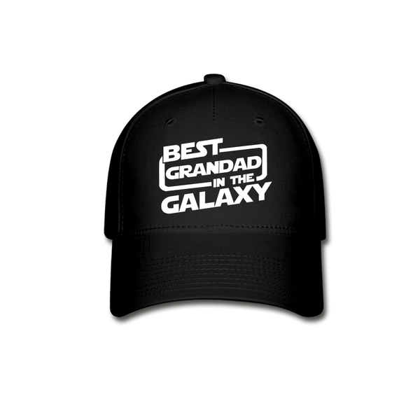 Best Grandad In The Galaxy Baseball Cap - black