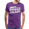 Best Grandad In The Galaxy Men's Premium T-Shirt - purple