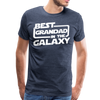 Best Grandad In The Galaxy Men's Premium T-Shirt - heather blue