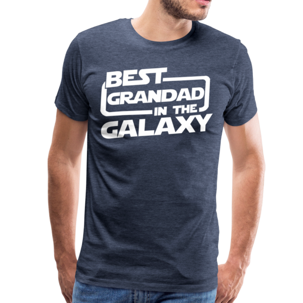 Best Grandad In The Galaxy Men's Premium T-Shirt - heather blue