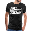 Best Grandad In The Galaxy Men's Premium T-Shirt - charcoal gray
