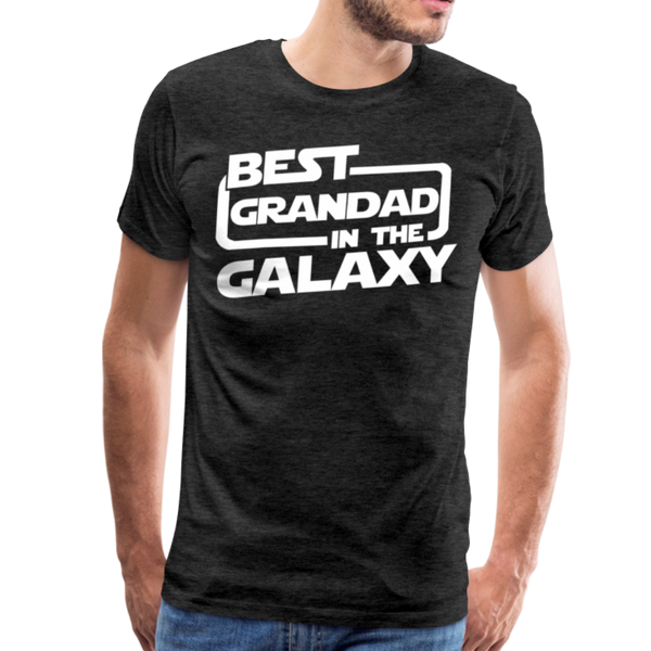 Best Grandad In The Galaxy Men's Premium T-Shirt - charcoal gray