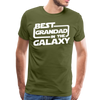 Best Grandad In The Galaxy Men's Premium T-Shirt - olive green