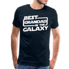 Best Grandad In The Galaxy Men's Premium T-Shirt - deep navy