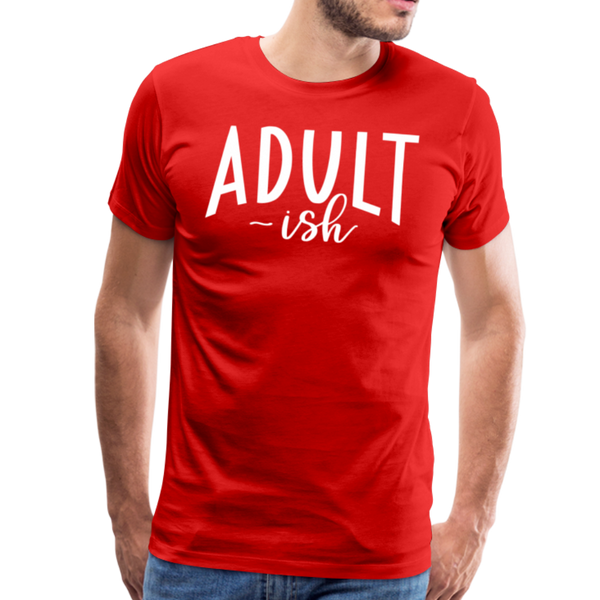 Adult-ish Funny Men's Premium T-Shirt - red