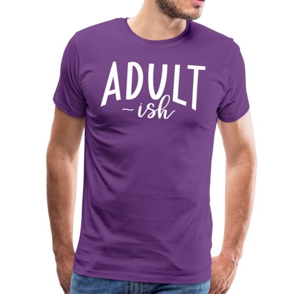 Adult-ish Funny Men's Premium T-Shirt - purple