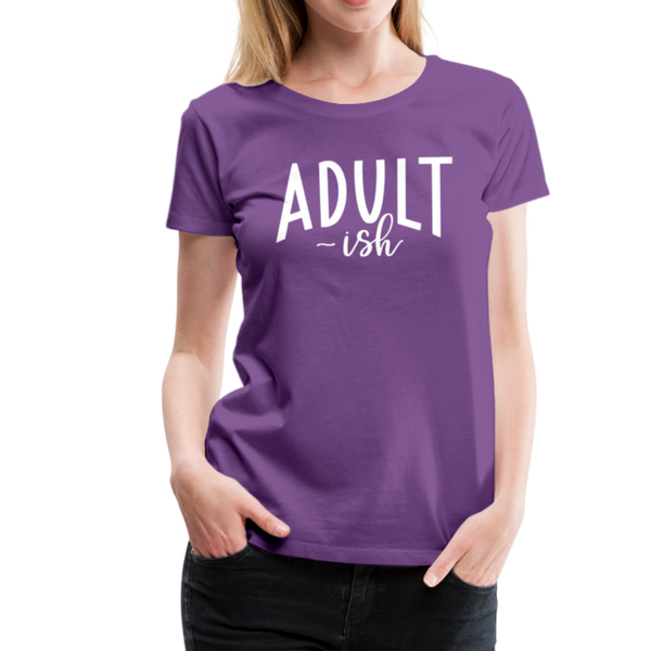 Adult-ish Funny Women’s Premium T-Shirt - purple