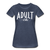 Adult-ish Funny Women’s Premium T-Shirt - heather blue