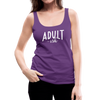 Adult-ish Funny Women’s Premium Tank Top - purple