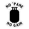 No Pane' No Gain Grilling Sticker