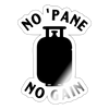 No Pane' No Gain Grilling Sticker