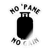 No Pane' No Gain Grilling Sticker