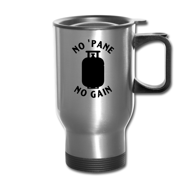 No 'Pane No Gain Grilling Travel Mug - silver