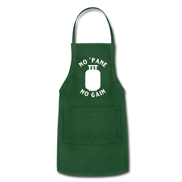 No 'Pane No Gain Grilling Adjustable Apron - forest green