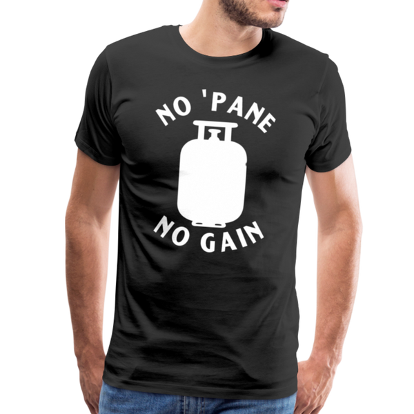 No 'Pane No Gain Grilling Men's Premium T-Shirt - black