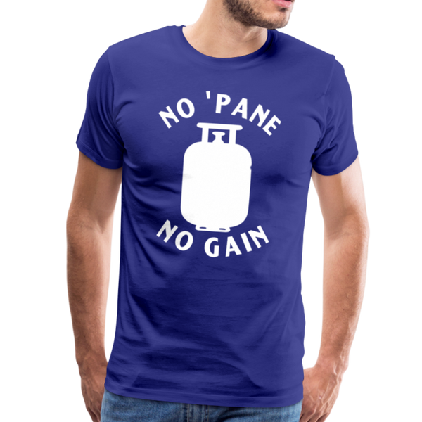 No 'Pane No Gain Grilling Men's Premium T-Shirt - royal blue