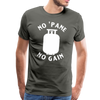 No 'Pane No Gain Grilling Men's Premium T-Shirt - asphalt gray