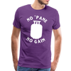 No 'Pane No Gain Grilling Men's Premium T-Shirt - purple