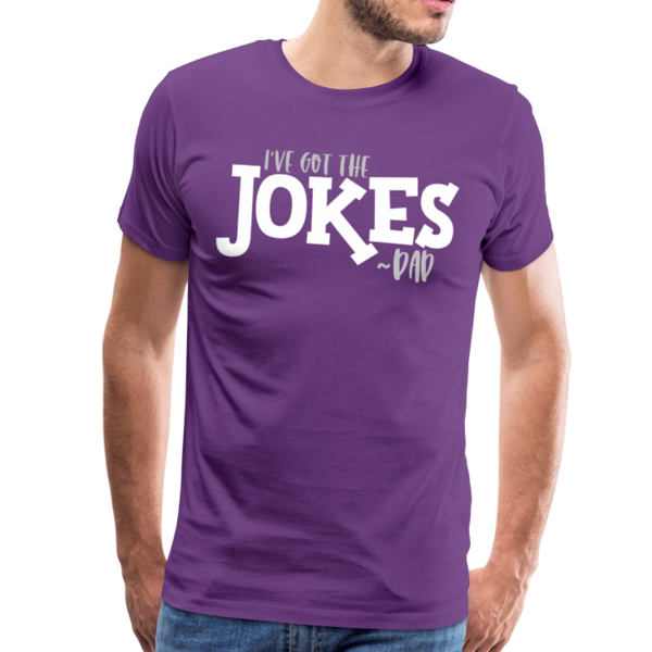 I've Got the Jokes -Dad Men's Premium T-Shirt - purple