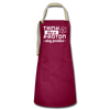 Think Like a Proton Stay Positive Artisan Apron - burgundy/khaki