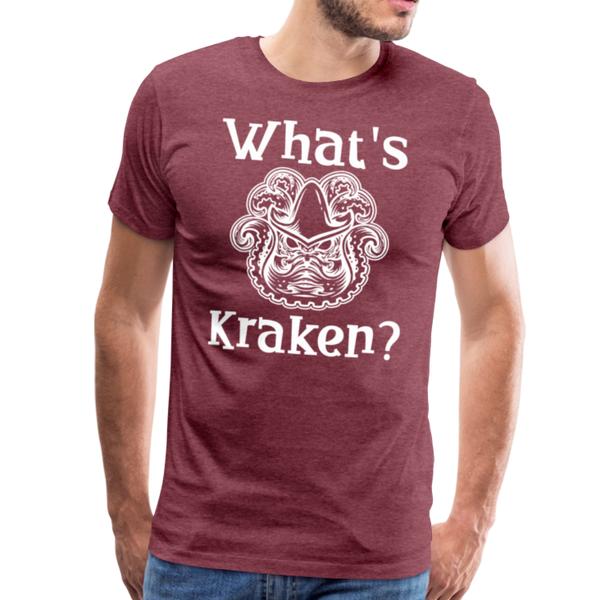 What's Kraken? Men's Premium T-Shirt - heather burgundy