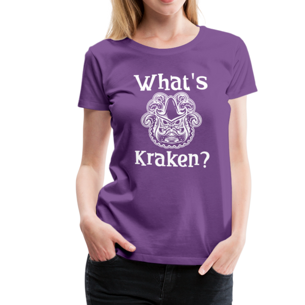 What's Kraken? Women’s Premium T-Shirt - purple