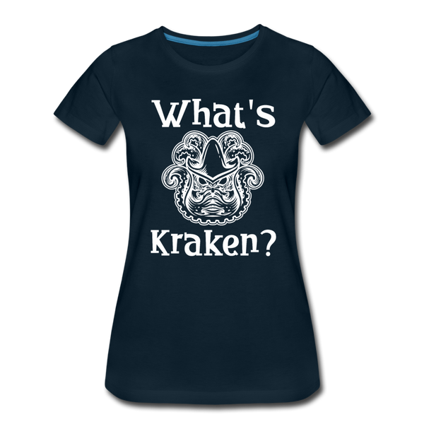 What's Kraken? Women’s Premium T-Shirt - deep navy