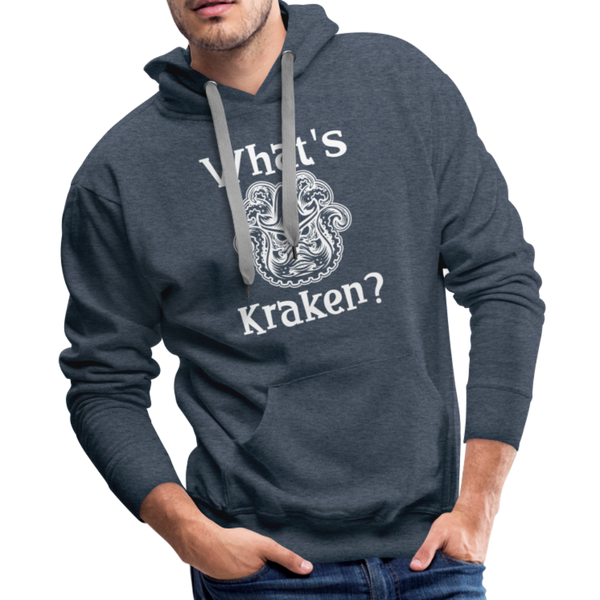 What's Kraken? Men’s Premium Hoodie - heather denim