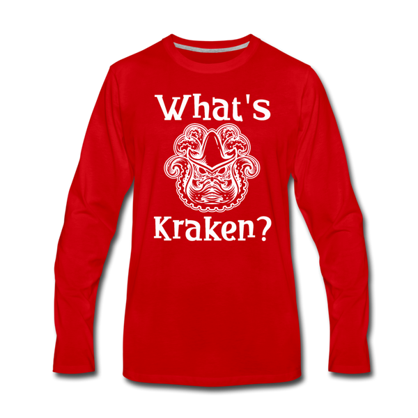 What's Kraken? Men's Premium Long Sleeve T-Shirt - red
