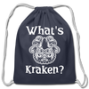 What's Kraken? Cotton Drawstring Bag - navy